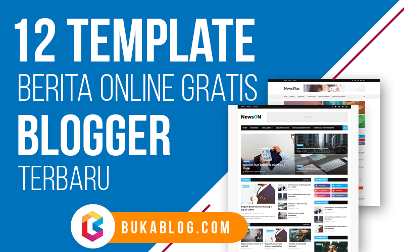 Download 12 Template Blogger untuk Berita Online Gratis Responsive