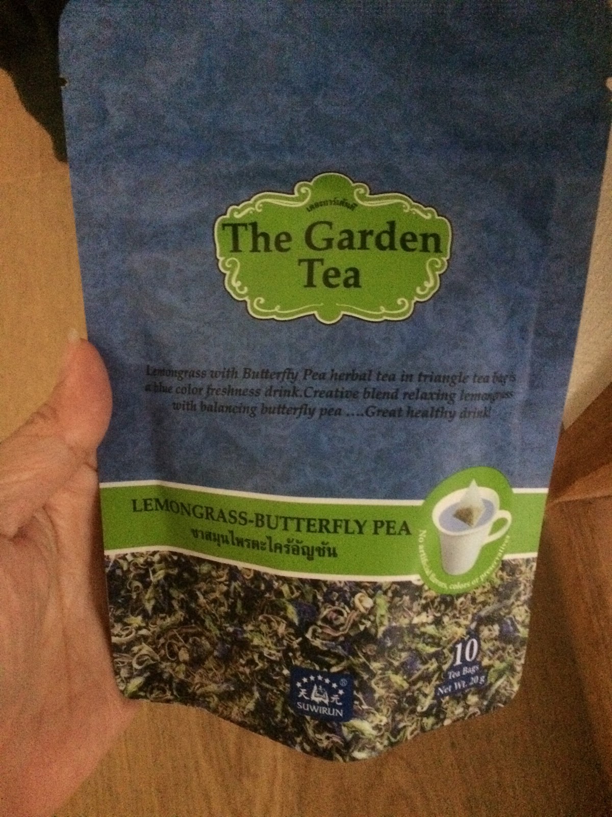 Our Adventures in Japan lemongrass butterfly pea tea