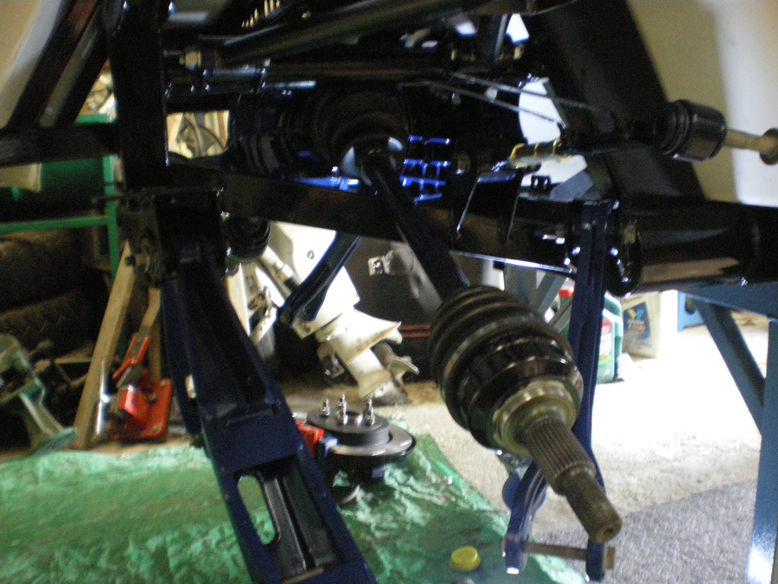 Classic Revival AC Cobra Replica SC 427 Both of the rear axles fitted