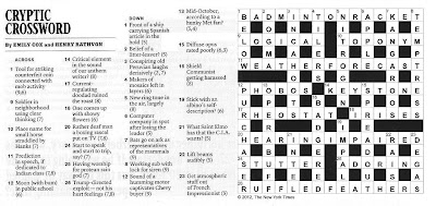 The New York Times Crossword in Gothic: 06.10.12 — Cryptic Crossword