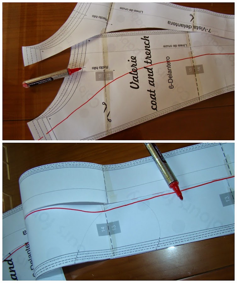 Proceso de la obtención de la pieza delantera del forro