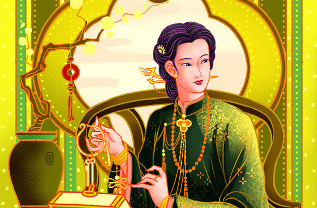 Hậu Tiền  - Ý nghĩa lá bài Queen of Pentacles của Tarot Kiều