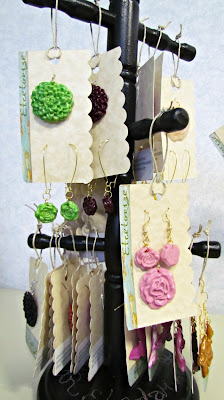 Etcetorize, DIY Jewellery, Fimo, Polymer Clay, Easy Craft, Handmade Jewellery, Flower Necklace, Handmade Buttons, Cabochons, Butterfly Earrings