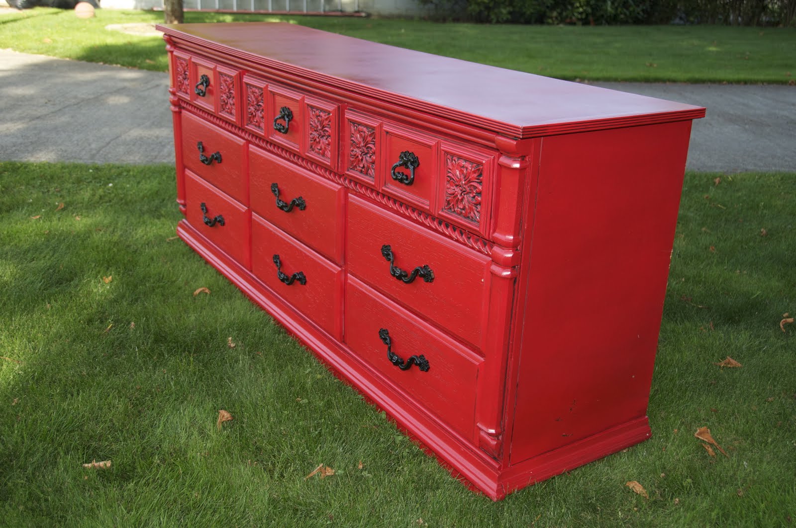 The Renaissance Woman RED Dresser