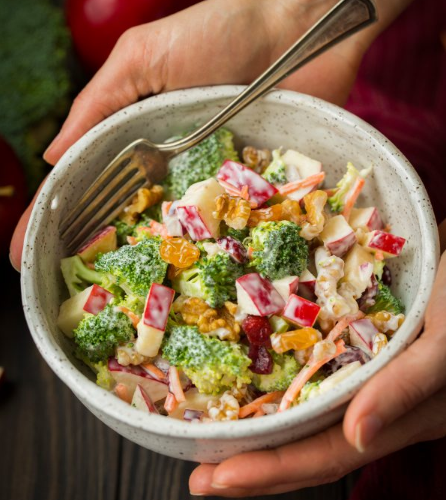 Broccoli Apple Salad #healthydiet #recipes #easy #salad #apple