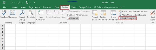 Funzionalità di condivisione della cartella di lavoro in Excel 2016