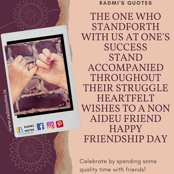 HAPPY FRIENDSHIP DAY QUOTES, WISHES