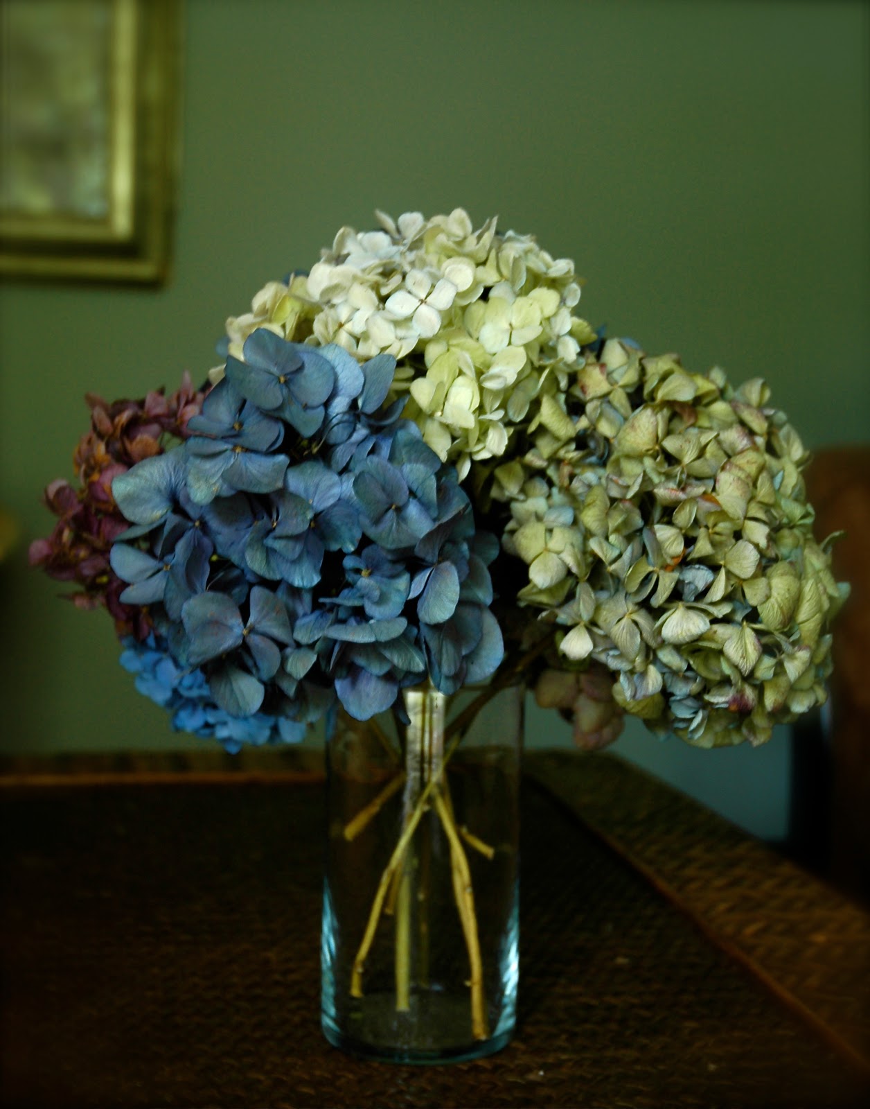 Love Like Crazy Dried hydrangeas