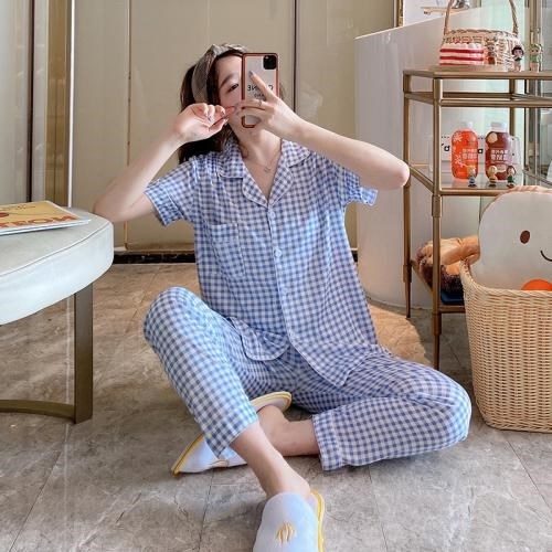 Đồ bộ nữ Pijama mặc nhà áo cộc quần dài HÀN QUỐC cute đáng yêu