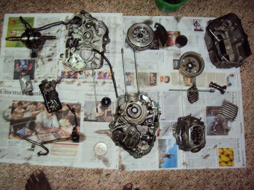 Twisted Throttle Bikes: Hero Honda Splendor Plus Engine Rebuild | Hero