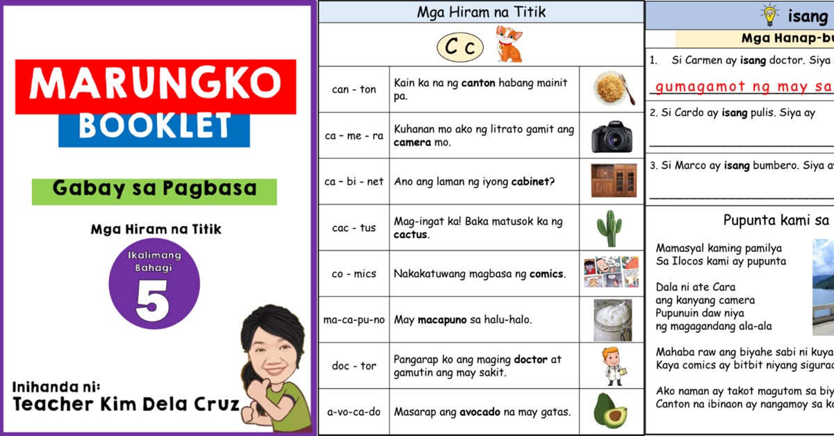 Marungko Approach Reading Materials For Grade 2