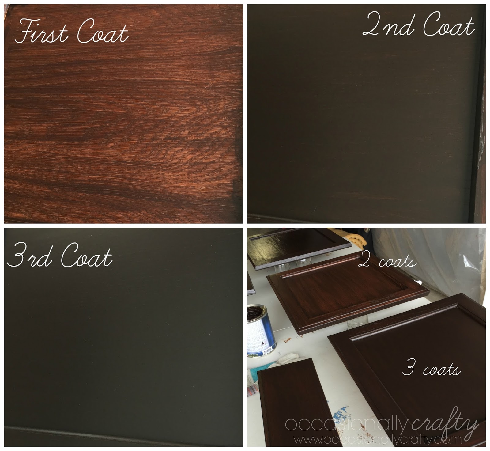 Transform Your Golden Oak Cabinets With Java Gel Stain