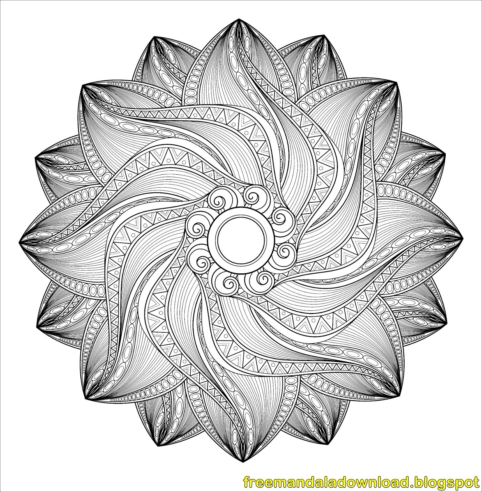 Sehr schwierige Mandalas (für Erwachsene) Pdf ~ Free Mandala