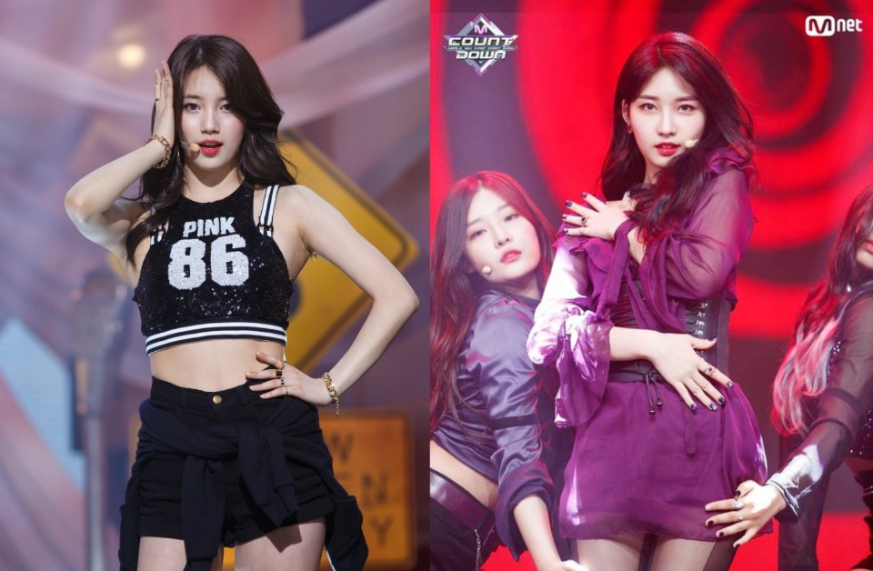 수지 선미 닮은꼴 에버글로우 시현 짤
