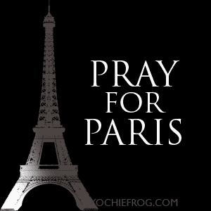 Gambar ucapan DP BBM Pray For Paris 13 November 2015