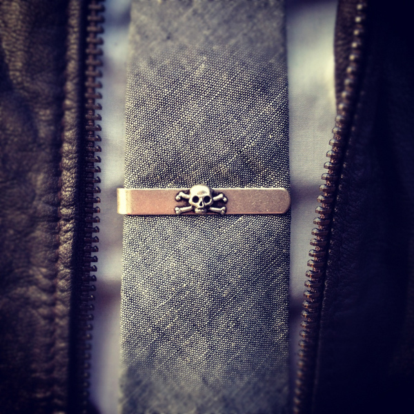 Ralph Lauren Skull Tie Bar | SmoothStreet