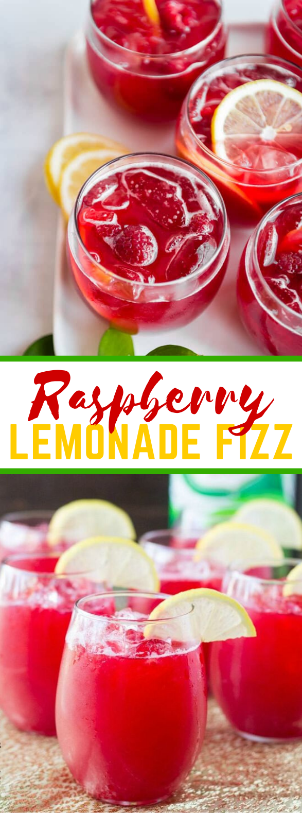 Raspberry Lemonade Fizz #drinks #signaturedrink
