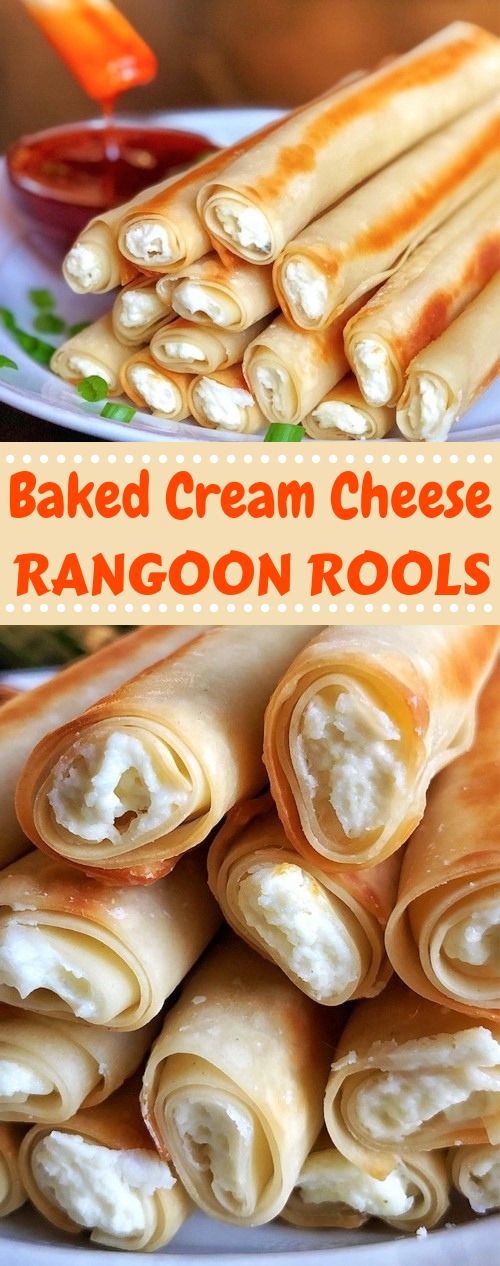 Easy Baked Cream Cheese Rangoon Rolls