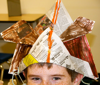 Organized Chaos: Origami Samuri Hats - 1st Grade