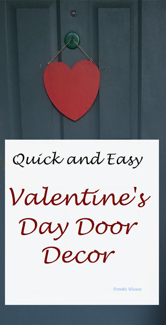 Condo Blues Quick And Easy Diy Heart Door Decoration