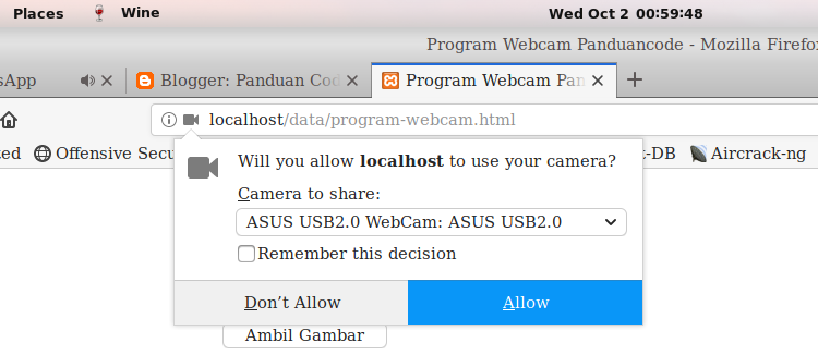 panduan code