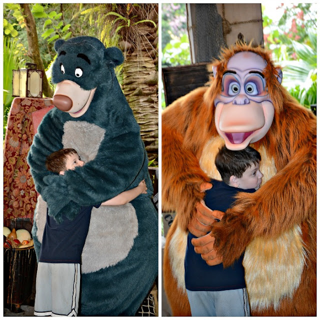 Meeting Baloo and King Louie, Animal Kingdom, Walt Disney World