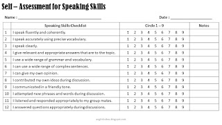 ENGLISH VIBES: Self and Peer Assessment Tools for Speaking Lessons