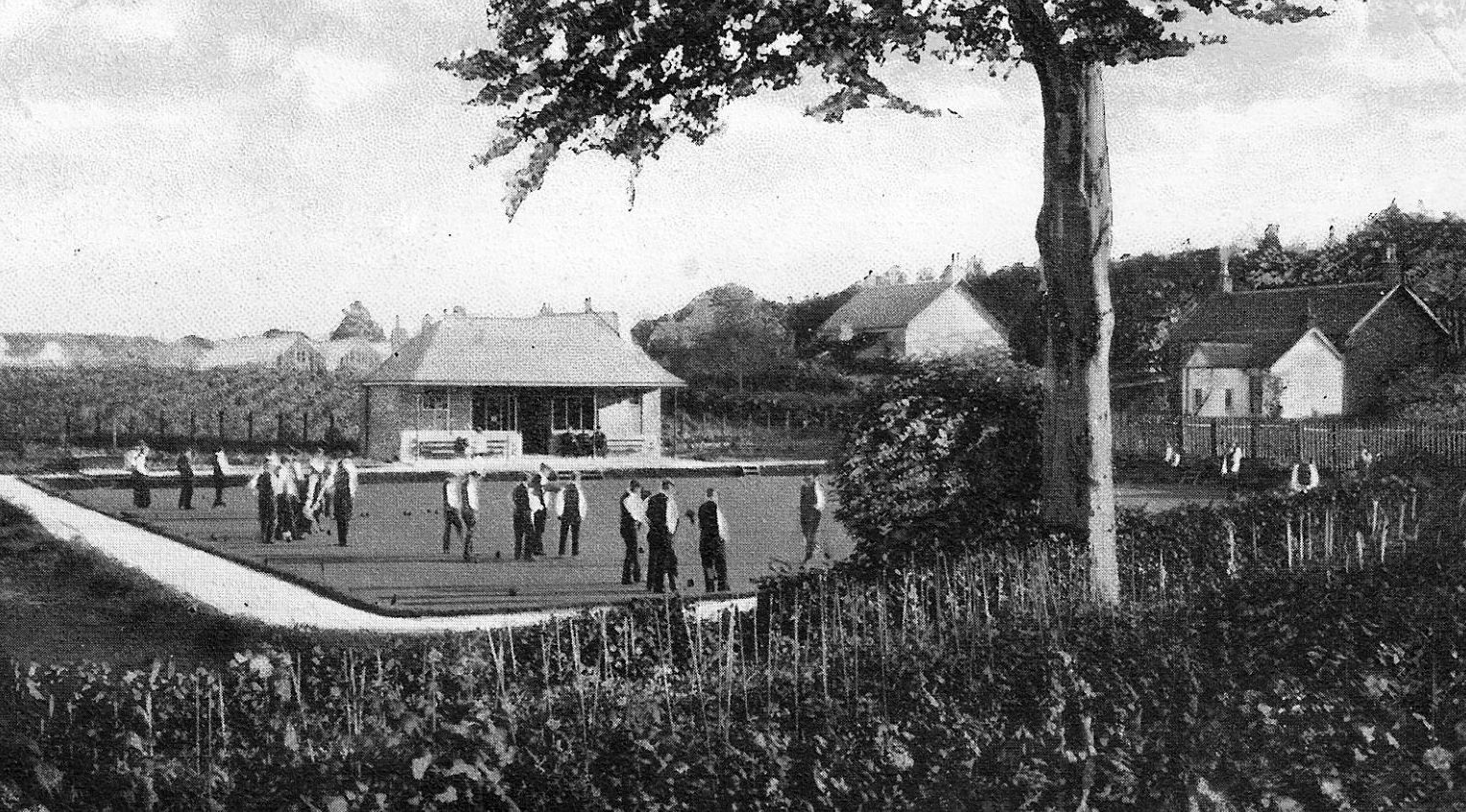 Tour Scotland Old Photograph Lawn Bowling Green Blackwood Scotland