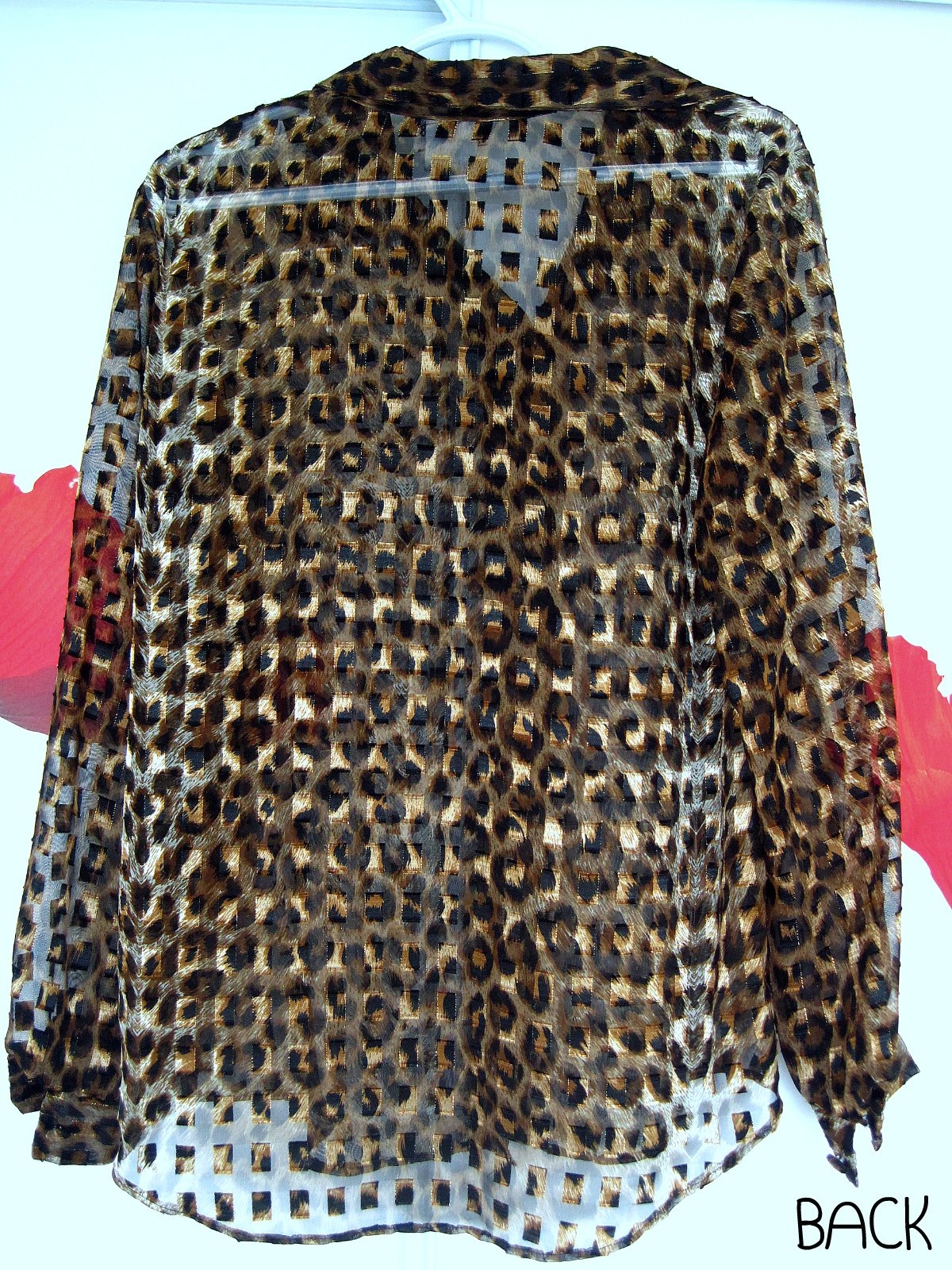 SHOP Monochroma.Chic Sheer Leopard Blouse (SOLD)