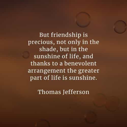 Friendship quotes and sayings from famous people