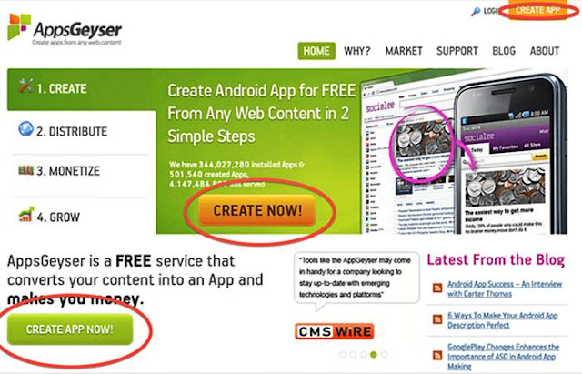Cara Membuat Launcher Blog Untuk Android dengan AppsGeyser Cara Membuat Launcher Blog Untuk Android
