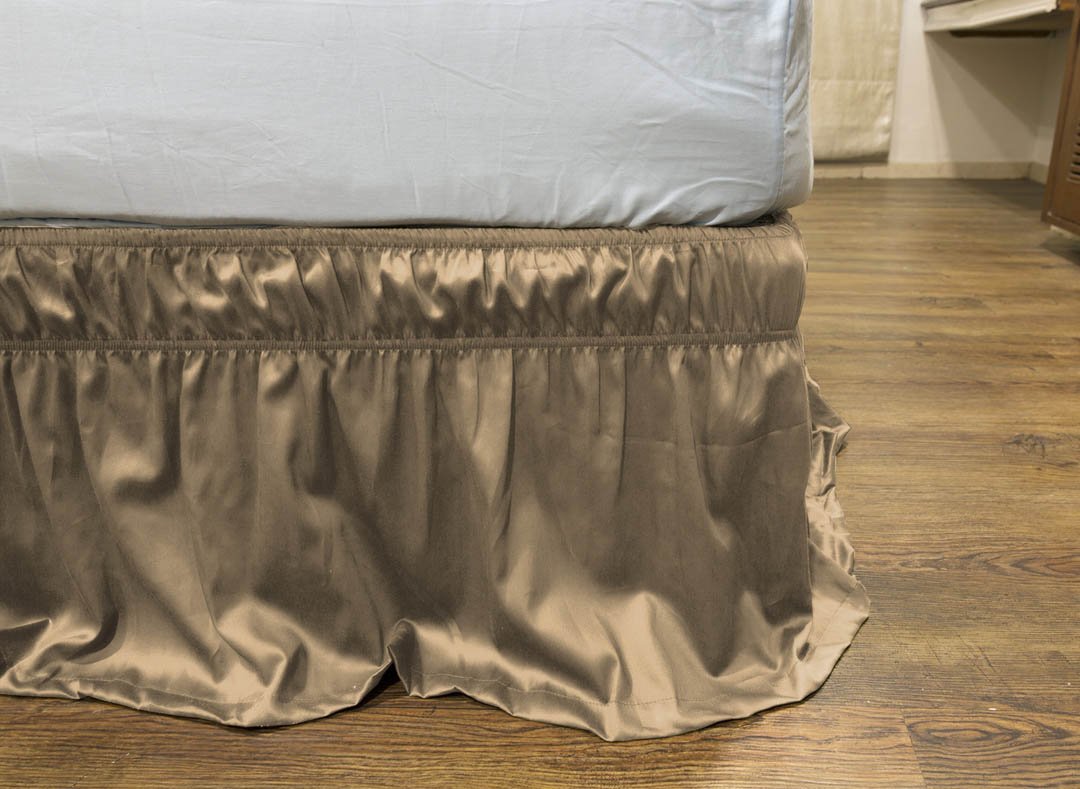 Amazing Taupe Bed Skirt