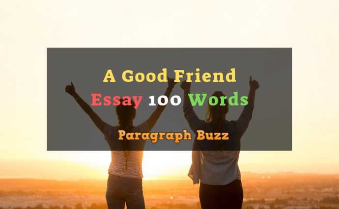 100 words essay my best friend