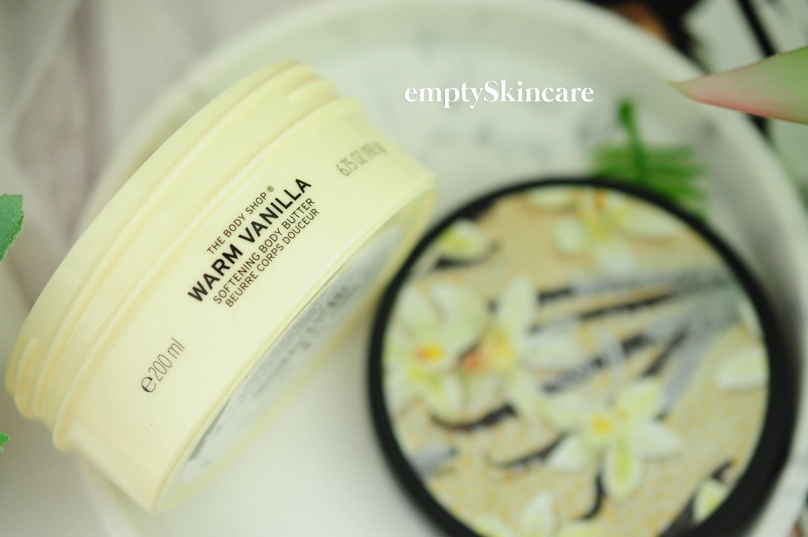 The Body Shop // Warm Vanilla Body Butter Review Empty Skincare