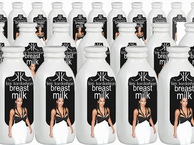 Kim Kardashian breast milk lactating funny