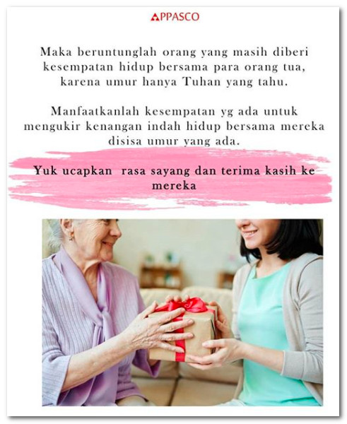 Kesempatan merawat orang tua Kesempatan merawat orang tua