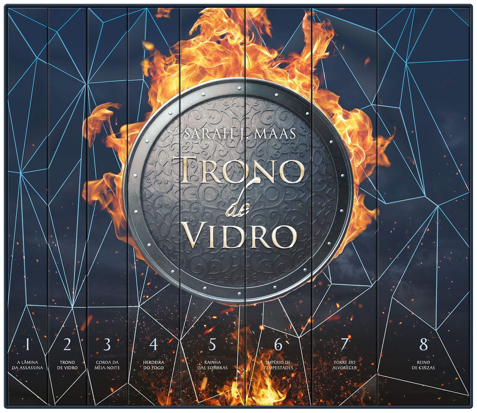 Galera Record lançará em Junho, Box Trono de Vidro (Série Trono de Vidro 8 livros), de Sarah J