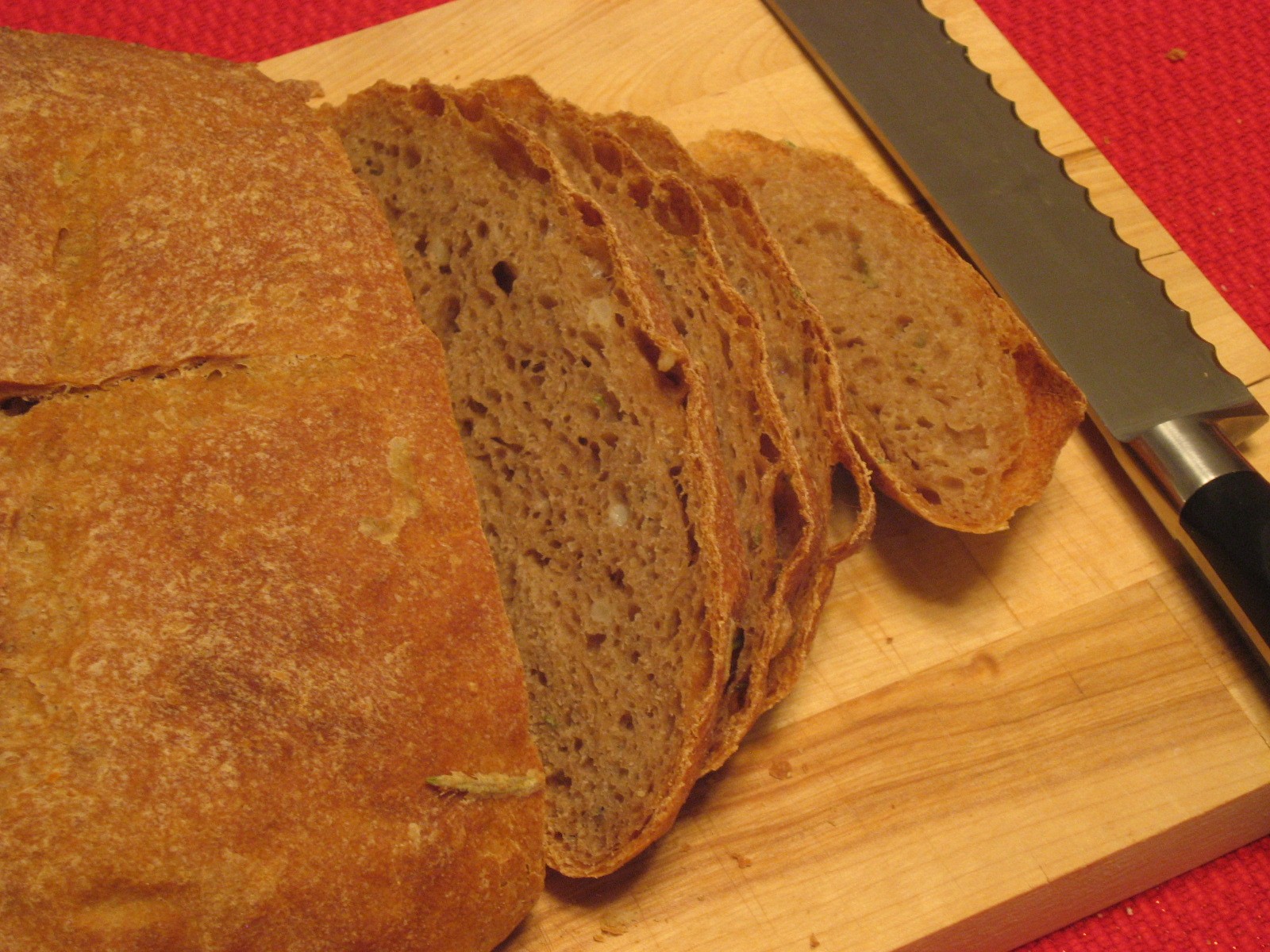 For the loaf of bread Potato Rosemary Bread