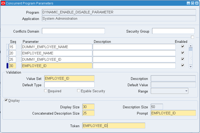 Learning SOA: Dynamically Enable disable parameters in a concurrent program