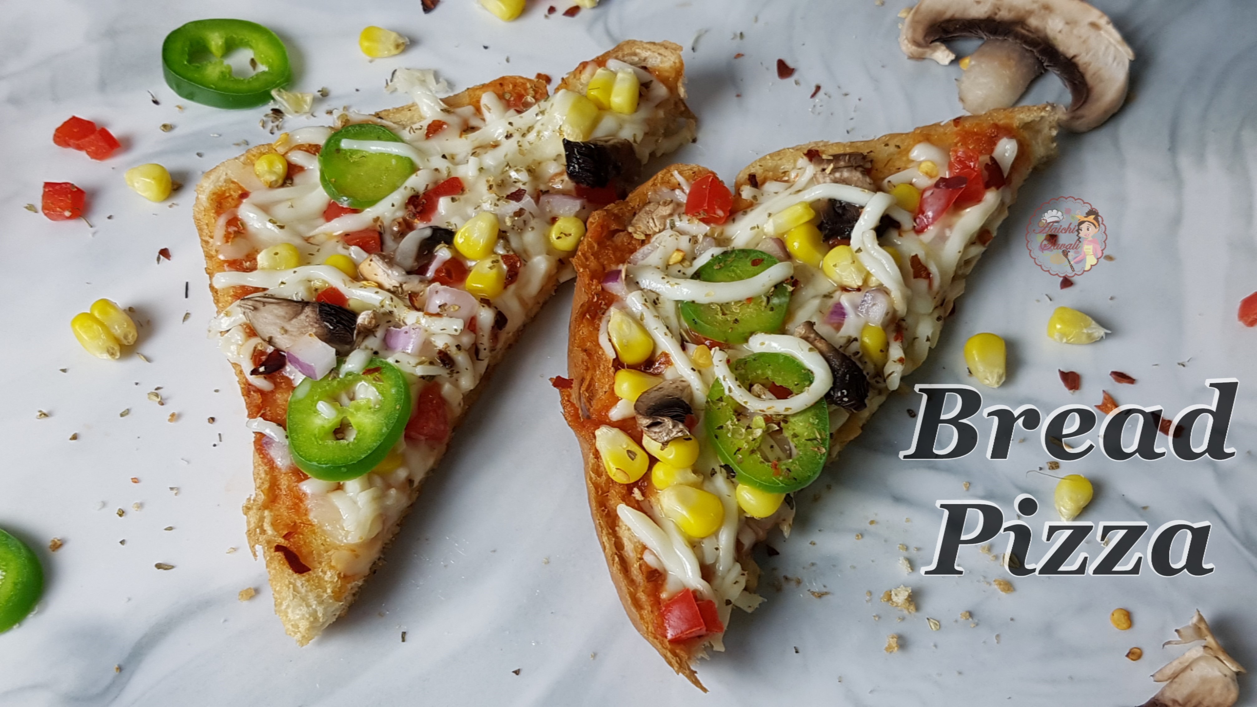Best Breakfast Bread Pizza Recipe Bread Pizza in a Pan on the