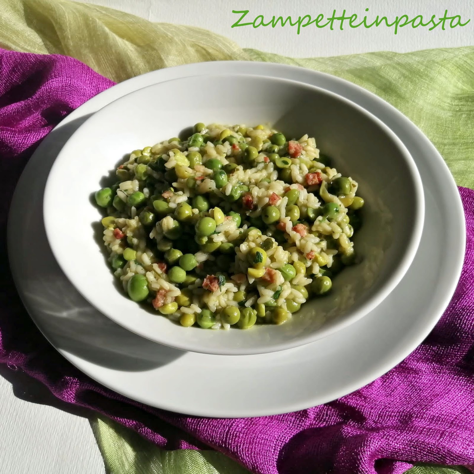 RISI E BISI ( RISO E PISELLI ALLA ZAMPETTE IN PASTA