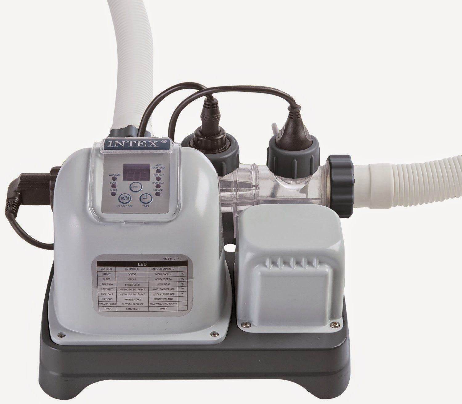 Intex Pool Pump Krystal Clear Saltwater System No More Chemicals and it