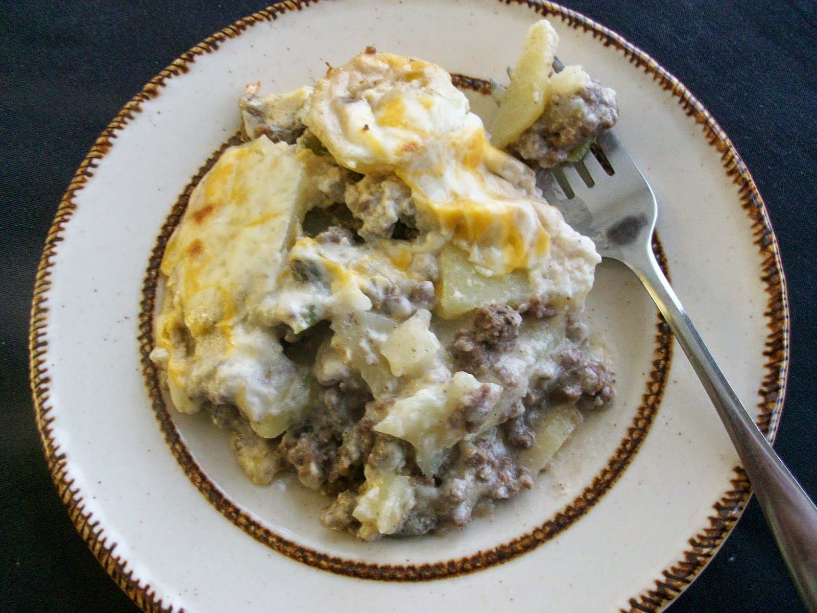 Martha's Recipe Beef & Potato Casserole