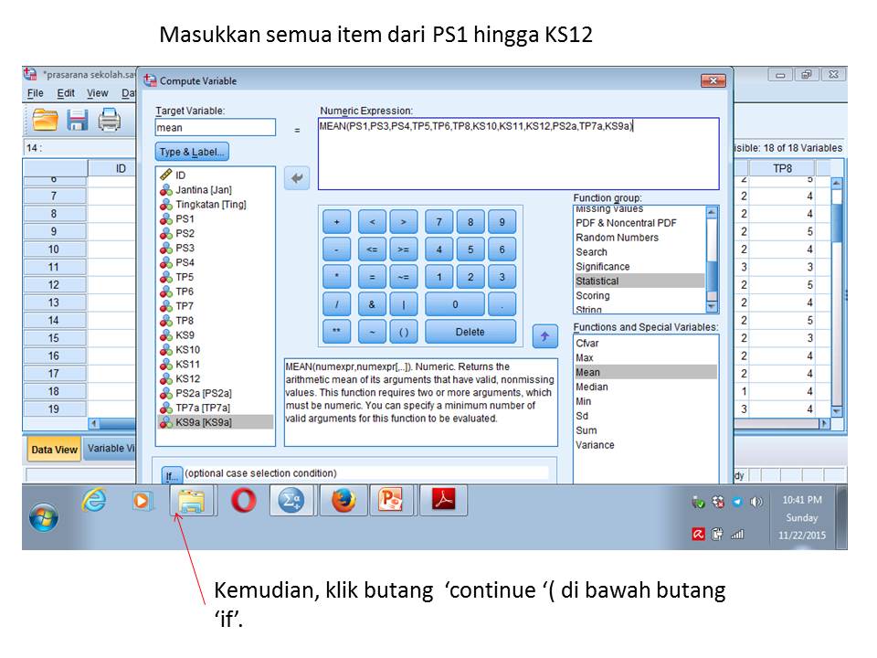 Cikgu roha menulis spss for dummies 2 mencari mean individu