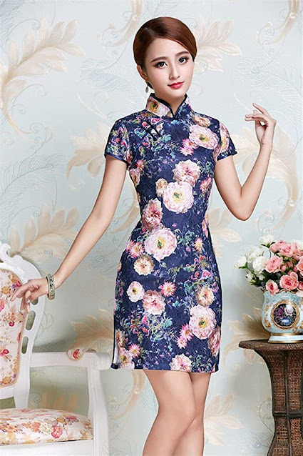 Women's Elegant Lace Cheongsam Dresses