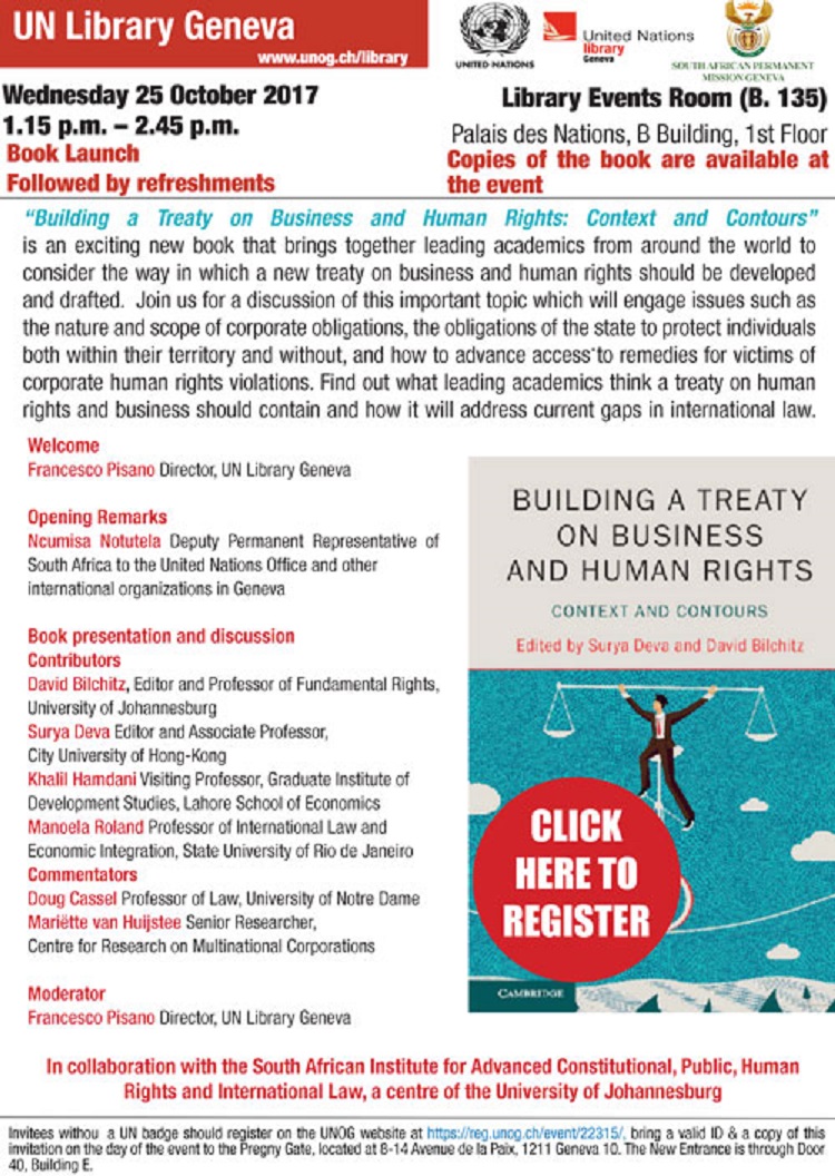 Gva. 25.10. Treaty on Business and Human Rights