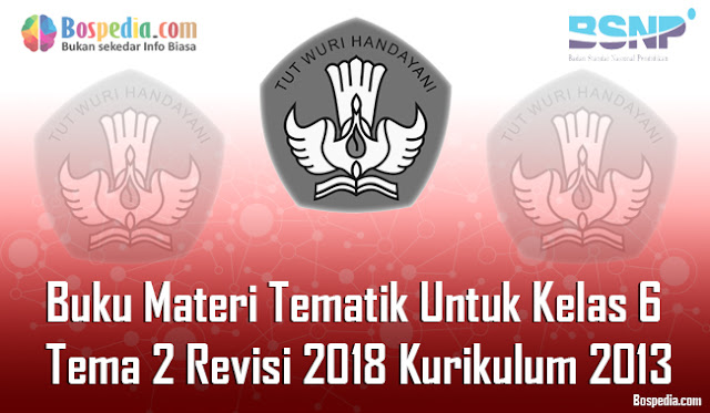 Buku Materi Tematik Untuk Kelas 6 Tema 2 Revisi 2018 Kurikulum 2013