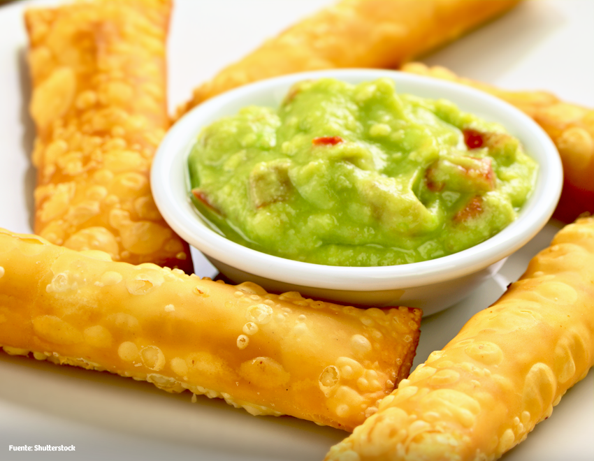 Receta: Tequeñitos con Salsa de Palta