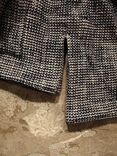 ts(s) "Loose Fit Pullover Parka in Navy Knitty Dobby Cotton*Nylon Cloth"