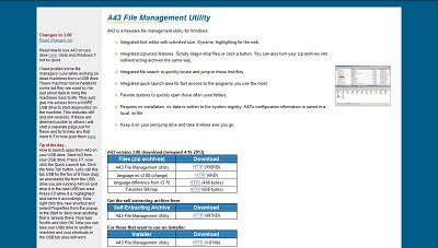 A43 File Management Utility, File Management